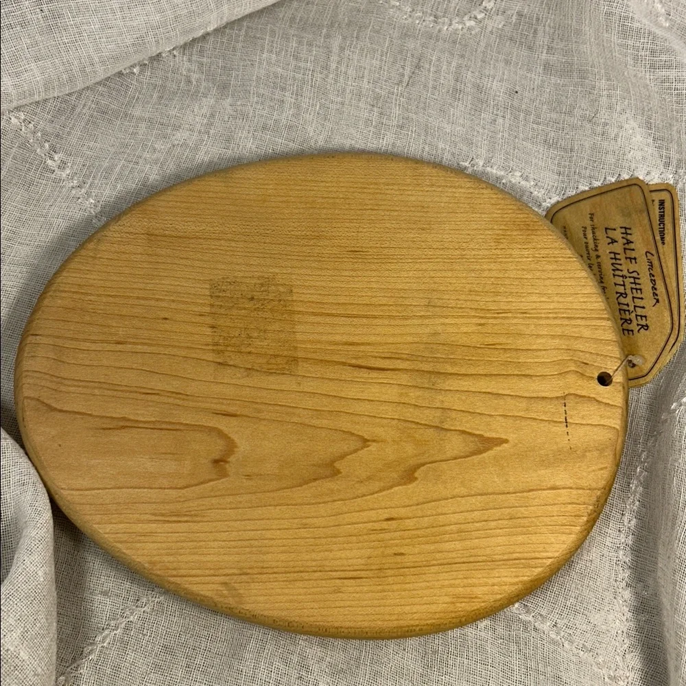 Williams Sonoma solid piece of maple made in Canada oyster half sheller